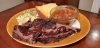 Smoked Chuck Roast with potato salad backed beans and corn bread.jpg