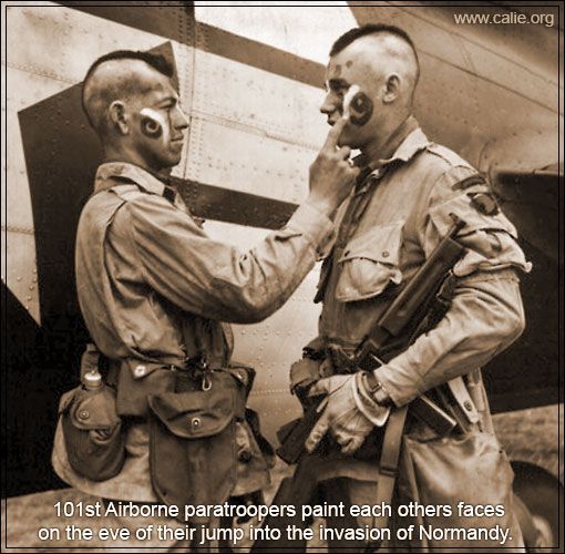 Image result for 101st airborne face paint meme